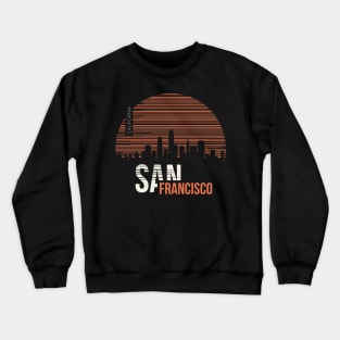 San francisco- urban sun set Crewneck Sweatshirt